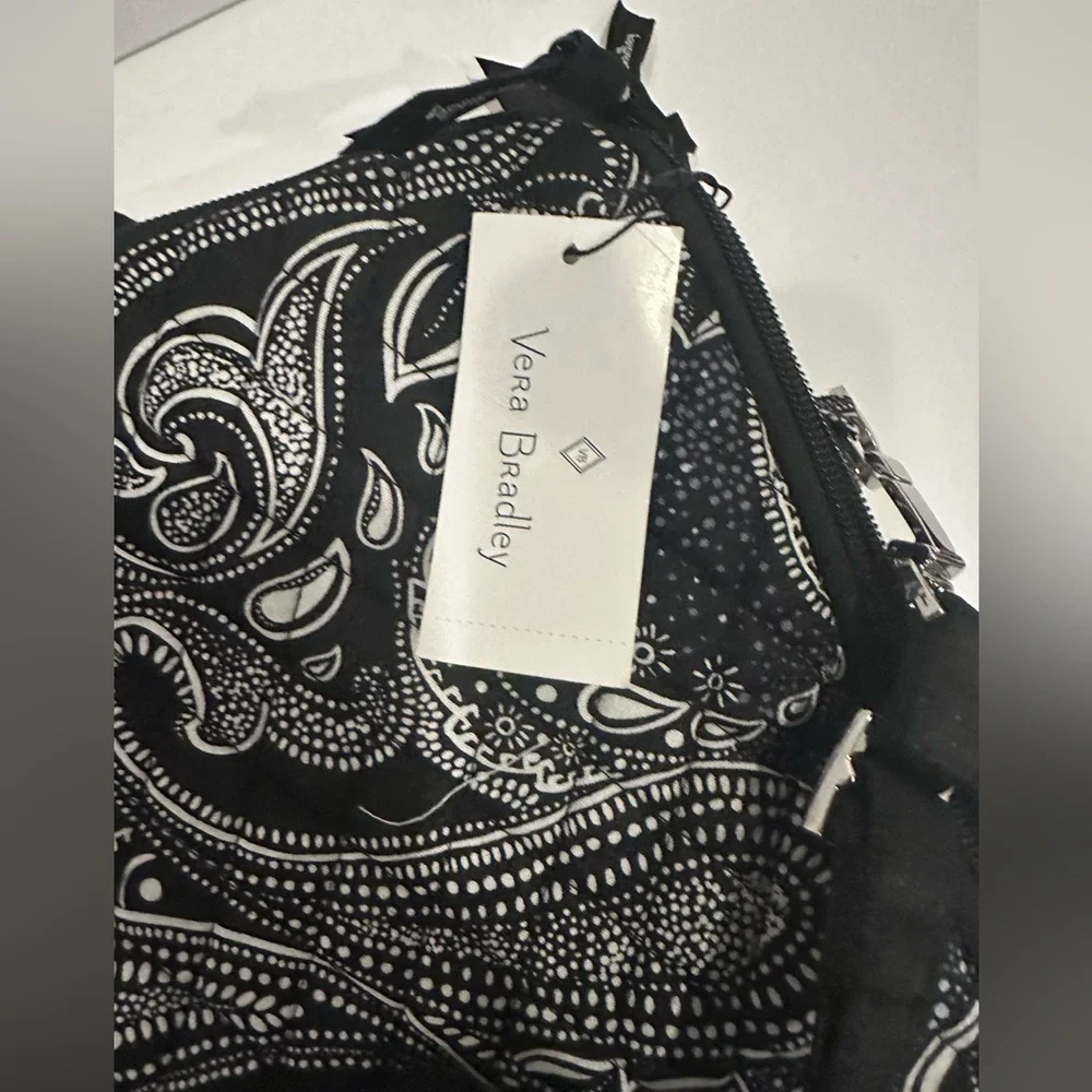 Vera Bradley Laptop Workstation Crossbody Stellar Paisley